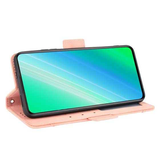 Klapkové puzdro pre Poco F5 Pro 5G, Card Slot, ružové