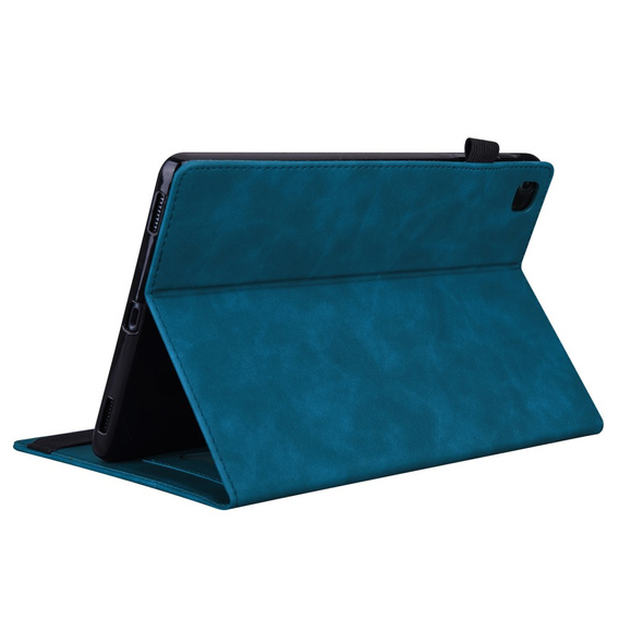 Puzdro pre Samsung Galaxy Tab A9+, Classic, s priestorom pre stylus, modré