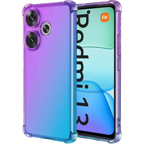 Puzdro pre Xiaomi Redmi 13, Gradient Dropproof, Fialová / modrá