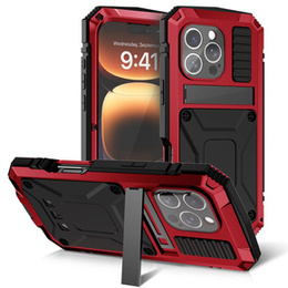 Obrnené puzdro pre iPhone 16 Pro, R-JUST, červené