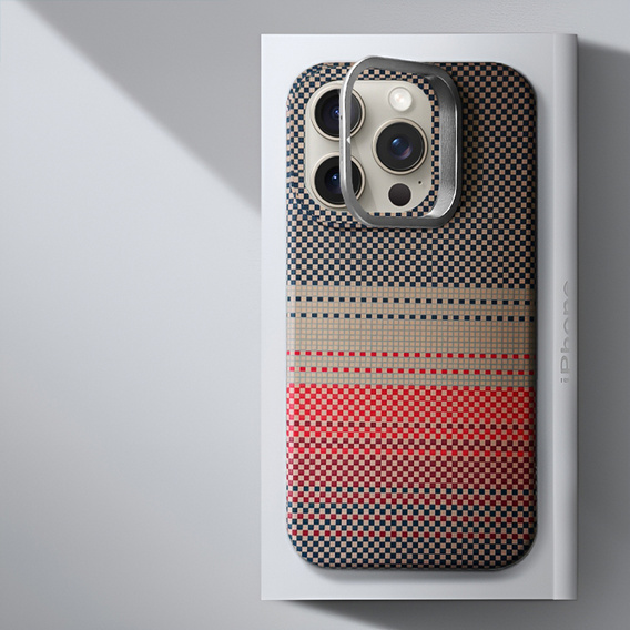 Puzdro pre iPhone 14 Pro, Frame Kickstand, pre MagSafe, Sunset Grey