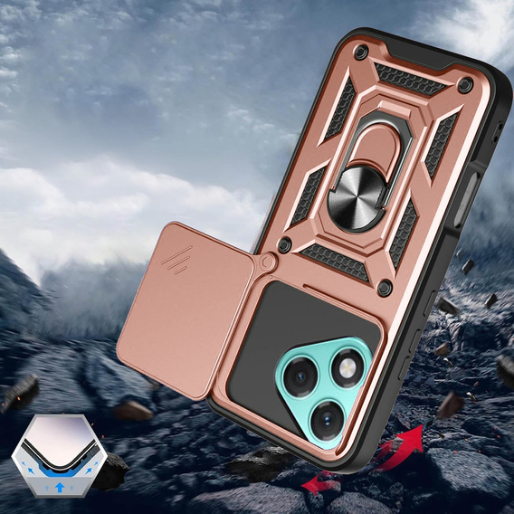 Obal na mobil pre Honor 400 Lite, CamShield Slide, ružové