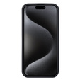 Puzdro pre iPhone 15 Pro, Aramid Fiber Cover, čierne