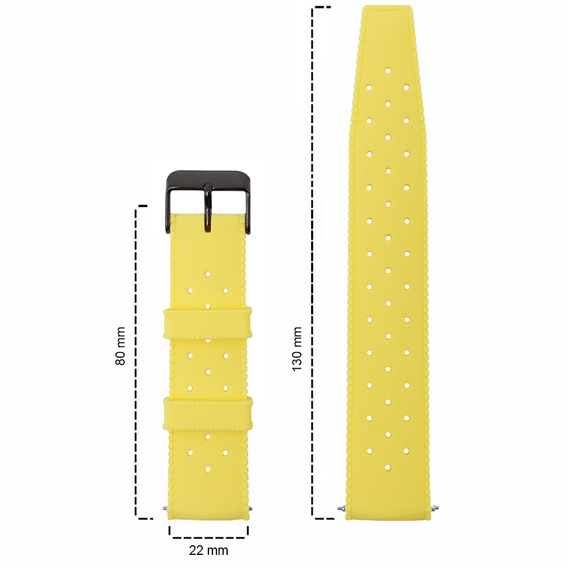 ERBORD Univerzálny 22 mm silikónový remienok