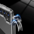 Puzdro pre telefón Samsung Galaxy A25 5G, Fusion Hybrid Case, pre MagSafe, priehľadné + 9H sklo 