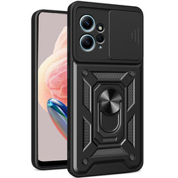 Obal na mobil pre Xiaomi Redmi Note 12 4G, CamShield Slide, čierne