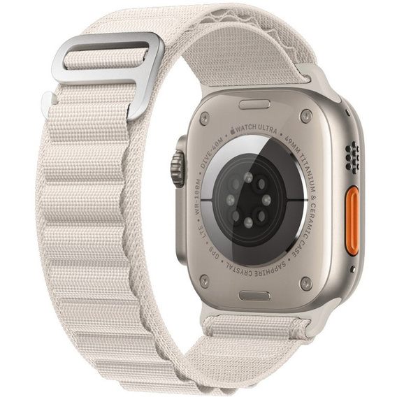 Nylonový remienok pre Apple Watch 1/2/3/4/5/6/7/8/SE/ULTRA 42/44/45/49 mm, béžový