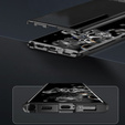 Magnetické puzdro Dual Glass MagSafe pre Samsung Galaxy S24, čierne