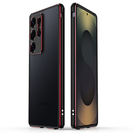 Puzdro LUPHIE pre Samsung Galaxy S25 Ultra, Armor Bumper, čierne