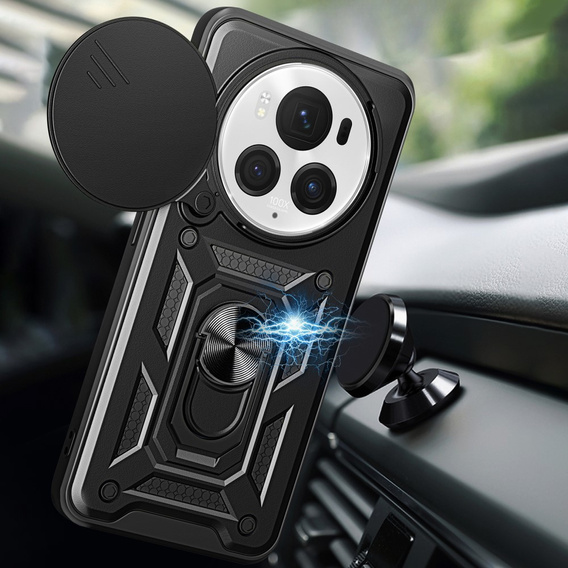 Obal na mobil pre Honor Magic 6 Pro 5G, CamShield Slide, čierne