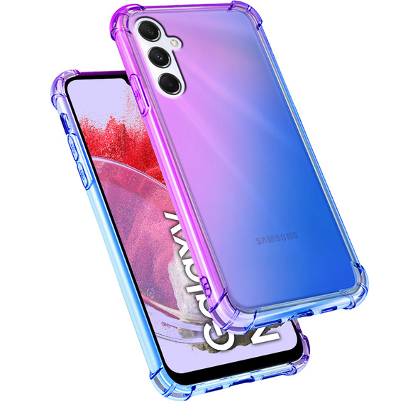 Puzdro pre Samsung Galaxy M34 5G, Gradient Dropproof, Fialová / modrá