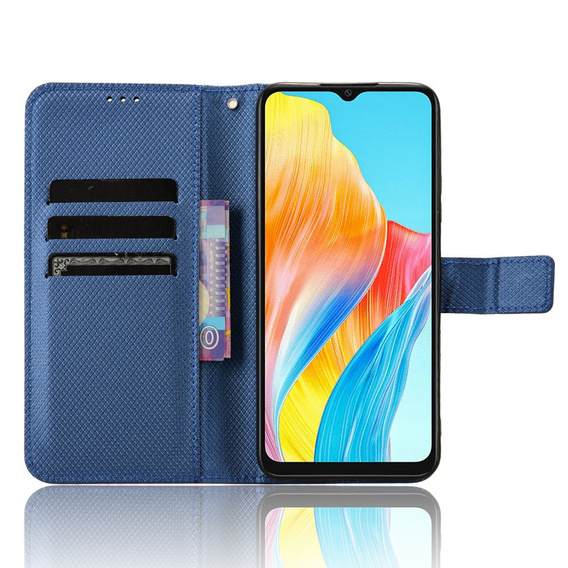 Klapkové puzdro pre Oppo A38 4G / Oppo A18 4G, Wallet Smart Magnet, modré