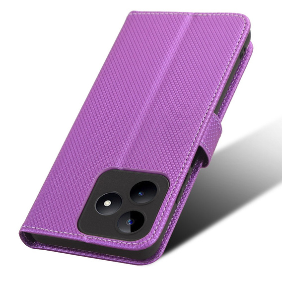 Klapkové puzdro pre Realme Note 50, Wallet Smart Magnet, fialové