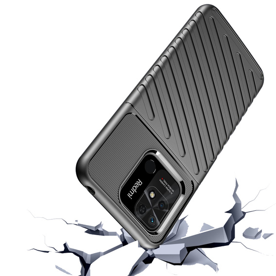 Obal na mobil pre Xiaomi Redmi 10C, Thunder, čierne