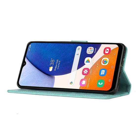 Klapkové puzdro pre Samsung Galaxy A14 4G/5G, Mandala Flower, zelený