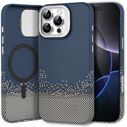 Puzdro pre iPhone 16 Pro Max, Frame Kickstand, pre MagSafe, Sand Blue