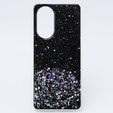 Obal na mobil pre Oppo A58 4G, Glittery, čierne