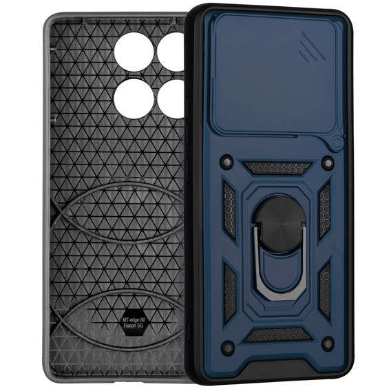 Obal na mobil pre Motorola Edge 60 / 60 Fusion, CamShield Slide, modré
