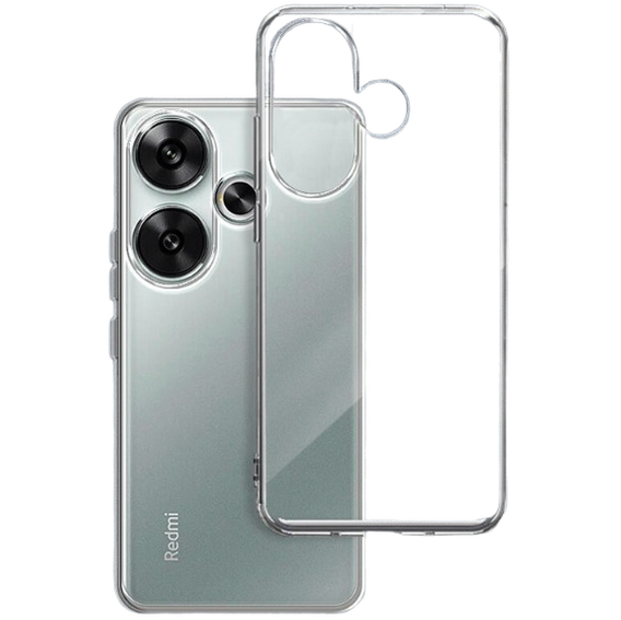 Obal na mobil pre Xiaomi Poco F6, Fusion Hybrid, priehľadné