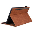 Puzdro pre Lenovo Tab P12, Classic, s priestorom pre stylus, hnedé