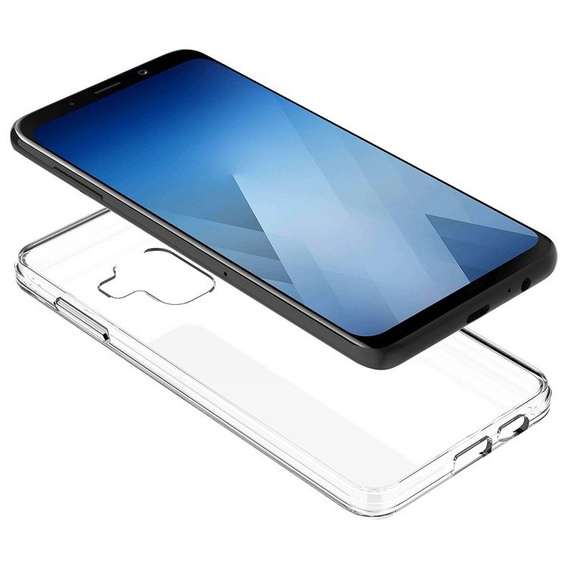 Obal na mobil pre Samsung Galaxy A8 2018, Fusion Hybrid, priehľadné