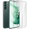 2x tvrdené sklo pre Samsung Galaxy S22+ Plus, ERBORD 9H Hard Glass na displeji
