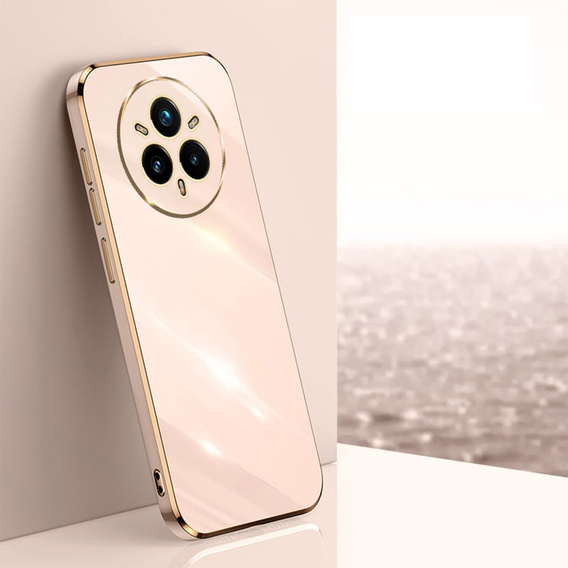 Puzdro pre Realme 14 Pro 5G, Glamour CamShield, ružové rose gold