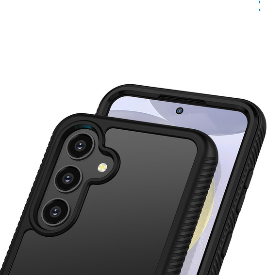 Puzdro pre Samsung Galaxy S24, Shockproof, s fóliou, čierne