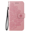 Klapkové puzdro pre Samsung Galaxy S21 FE, Mandala, ružové rose gold