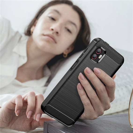 Obal na mobil pre Samsung Galaxy Xcover 6 Pro 5G, Carbon, čierne