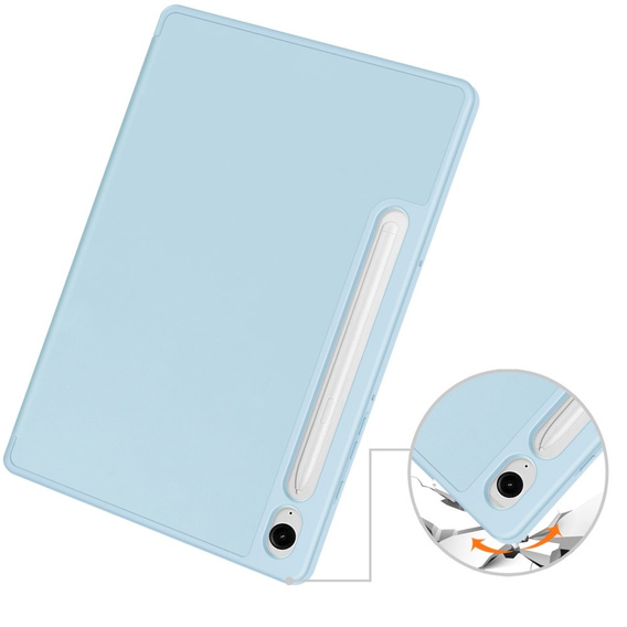 Puzdro pre Samsung Galaxy Tab S10 Lite / S10 FE / S9 FE, Smartcase s priestorom pre stylus, modré