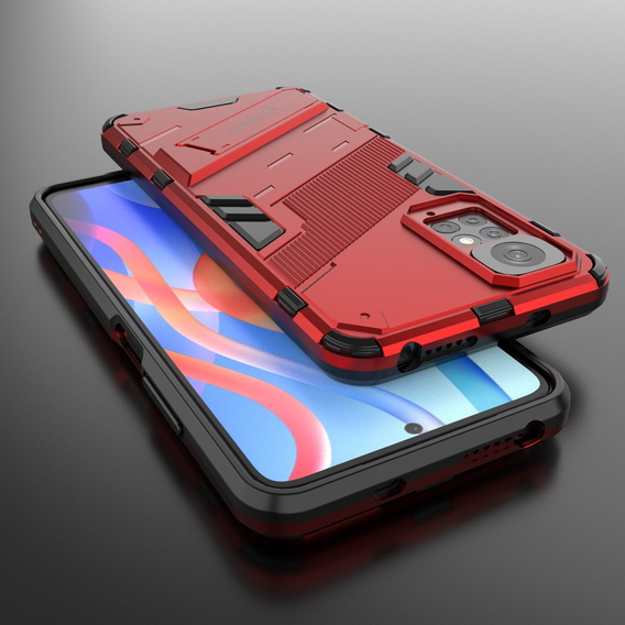Puzdro pre Xiaomi Redmi Note 11/11S, Military kickstand, modré