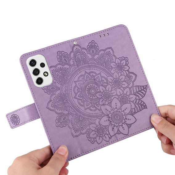 Klapkové puzdro pre Samsung Galaxy A53 5G, Mandala Flower, fialové