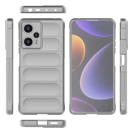 Obal na mobil pre Xiaomi Poco F5 5G, Gaming Shockproof, sivé