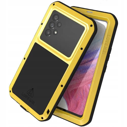 Love Mei Obal na mobil pre Samsung Galaxy A53 5G, armored with glass, žlté