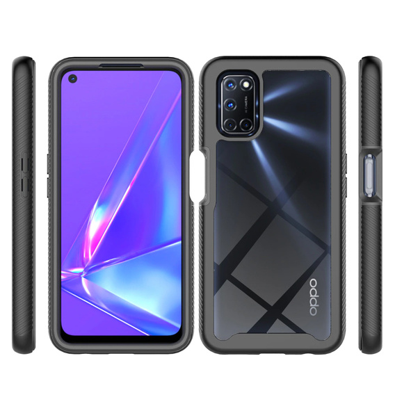 Puzdro pre OPPO A52/A72/A92, Shockproof, s fóliou, modré