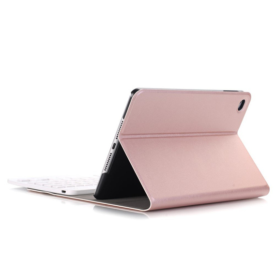 Puzdro + klávesnica iPad mini 2019 / iPad mini 4, ružové rose gold