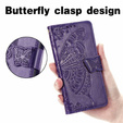 Klapkové puzdro pre Motorola Moto G32, Butterfly, fialové