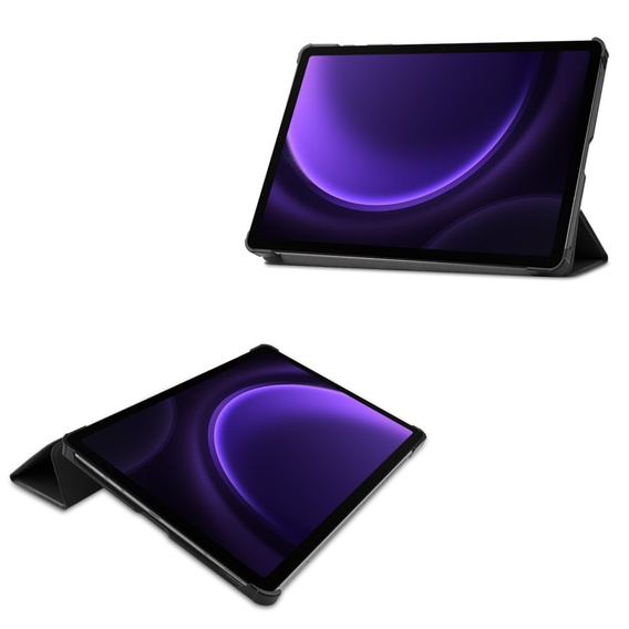 Puzdro pre Samsung Galaxy Tab S9 FE, trojskladové, čierne