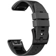 Silikónový remienok pre Garmin Fenix 7 / Forerunner 965 / 955 / 945 / 935, sivý / čierny
