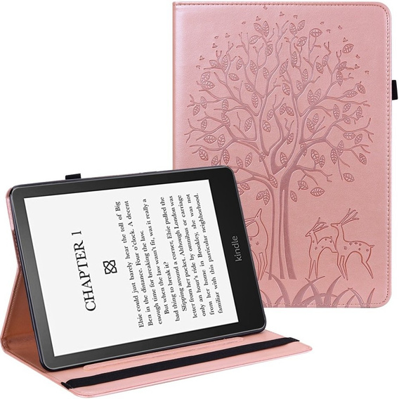 Puzdro s chlopňou pre Amazon Kindle Paperwhite 5 (2021), tree, modré