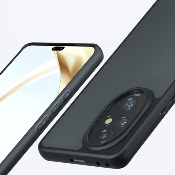 Obal na mobil pre Honor 200 Pro 5G, Fusion Hybrid, transparentné / čierne
