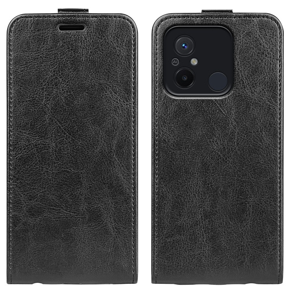 Klapkové puzdro pre Xiaomi Redmi 12C, Flip, čierne
