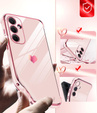 Obal na mobil pre Samsung Galaxy A54 5G, Electro heart, ružové rose gold + 2x sklo 9H