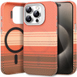 Puzdro pre iPhone 15 Pro Max, Frame Kickstand, pre MagSafe, Sunset Orange