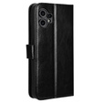Klapkové puzdro pre CMF Nothing Phone 2 Pro, Crazy Horse Wallet, čierne