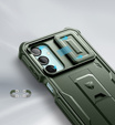 Obrnené puzdro pre Samsung Galaxy A16, Dexnor Full Body (Two Frames), zelený