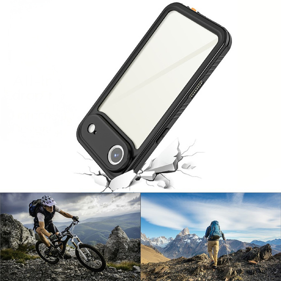 Puzdro pre iPhone Air, vodotesné IP68 Redpepper, čierne