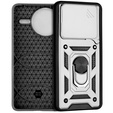Obal na mobil pre Xiaomi Poco F7 Ultra, CamShield Slide, strieborné
