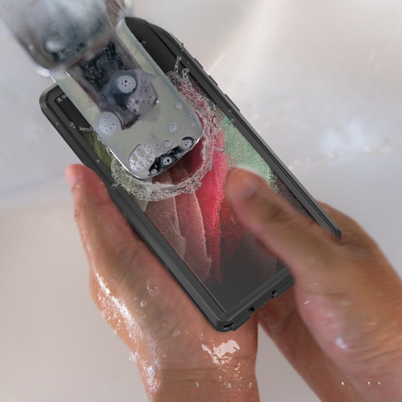 Vodotesné puzdro IP68 pre Samsung Galaxy S23 Ultra, čierne